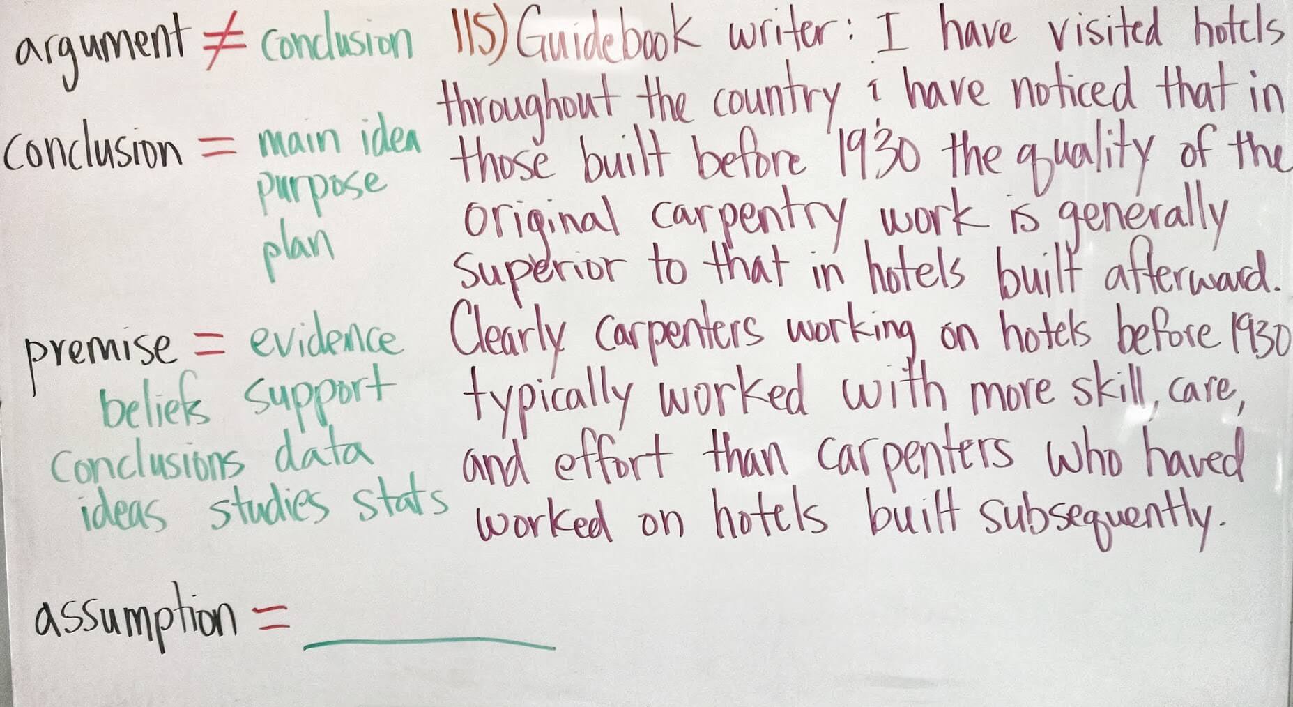 Gre reading comprehension question types picture