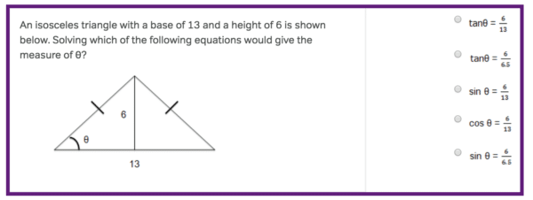 ACT math topics isosceles triangle