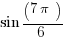 sin (7pi)/6