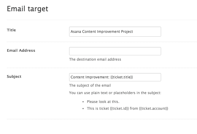 email target