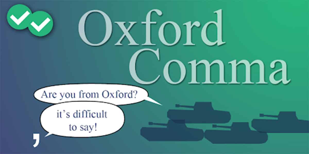general thoughts on oxford comma