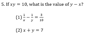 Algebraic Equation with fractions: question 5
