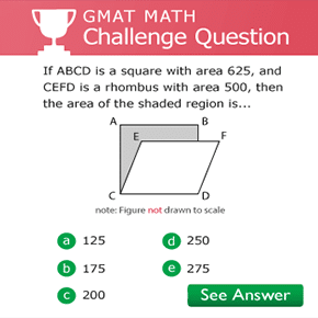 GMAT Math Challenge Question image.
