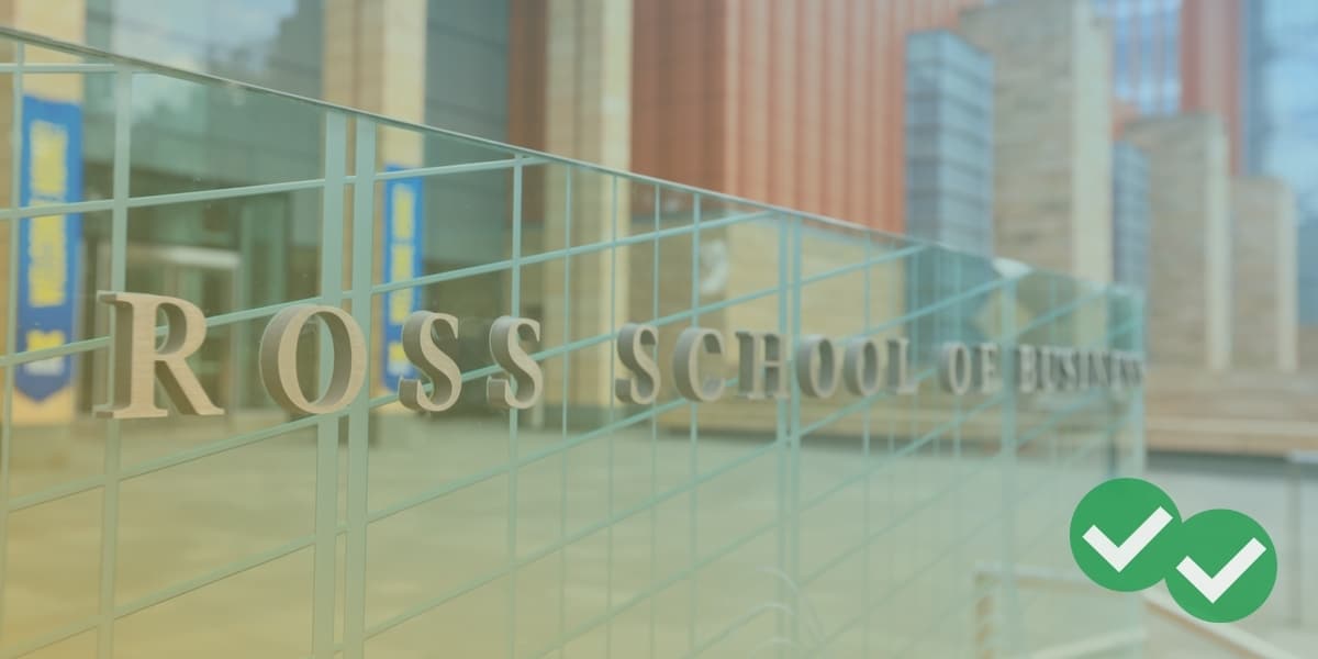 University of Michigan Ross School of Business sign