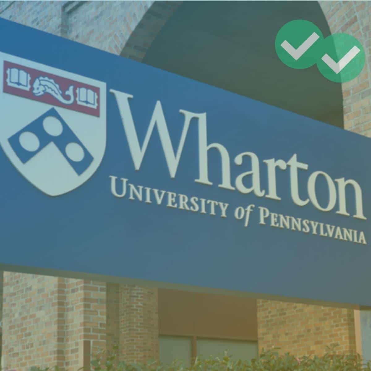 Wharton MBA at UPenn Sign