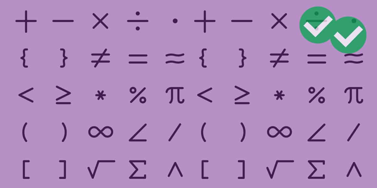 GRE math symbols - image by Magoosh
