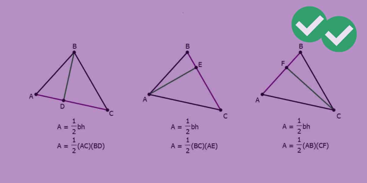 special triangles formulas