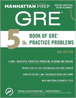 Manhattan 5 lb Book of GRE Practice Problems (2nd Edition) Book Review