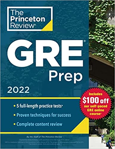 Princeton Review GRE Prep 2022 cover