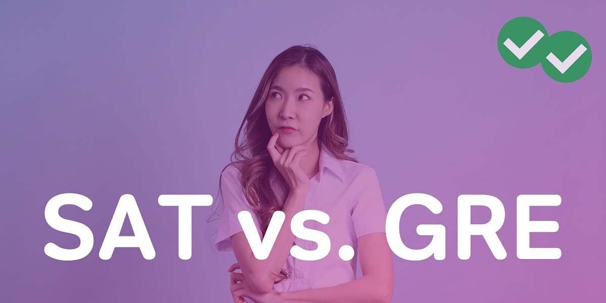 A student thinking about the differences between the SAT and the GRE
