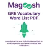 GRE Vocabulary Word List eBook (A Downloadable PDF)