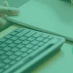 keyboard and scratch paper to illustrate GRE format