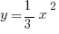 y={1/3}x^2