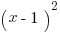 (x-1)^2