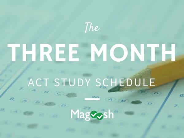 three month act study schedule magoosh high school blog three month