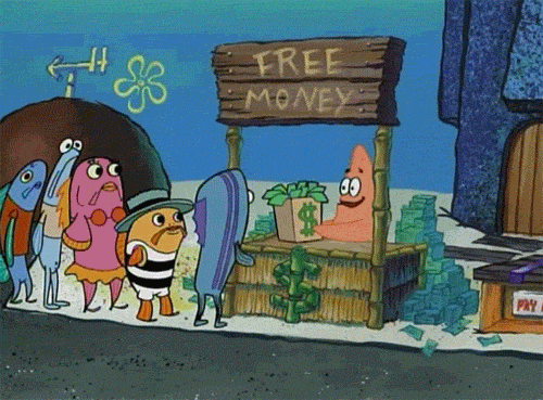 handing out free money -Magoosh