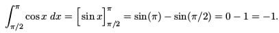 Definite integral of cosine, using Fundamental Theorem of Calculus