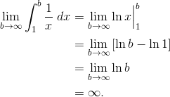 Improper integral example 3, solution