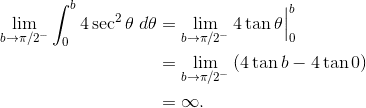 Improper integral example 4, worked out