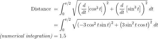 distance integral example