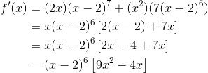 Product Rule Example (solution)