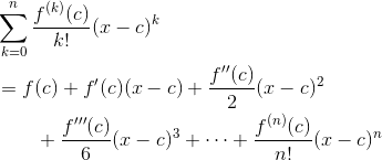Taylor polynomial definition