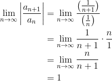 using ratio test for alternating harmonic series