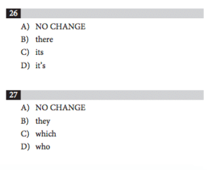 Example answer choices - sat grammar rules - magoosh