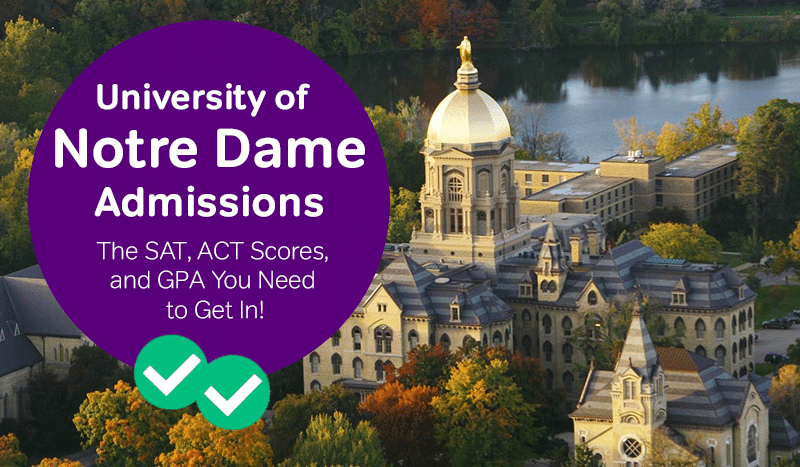 University Of Notre Dame Admissions The SAT Scores ACT Scores And 