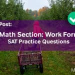 SAT Math Section: Work Formula - SAT Practice Questions | Video Post