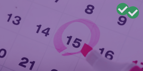 calendar with date circled