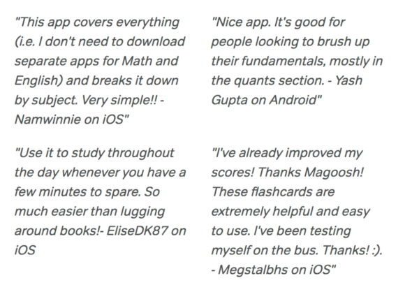 best reviews of ACT prep Free Magoosh Apps