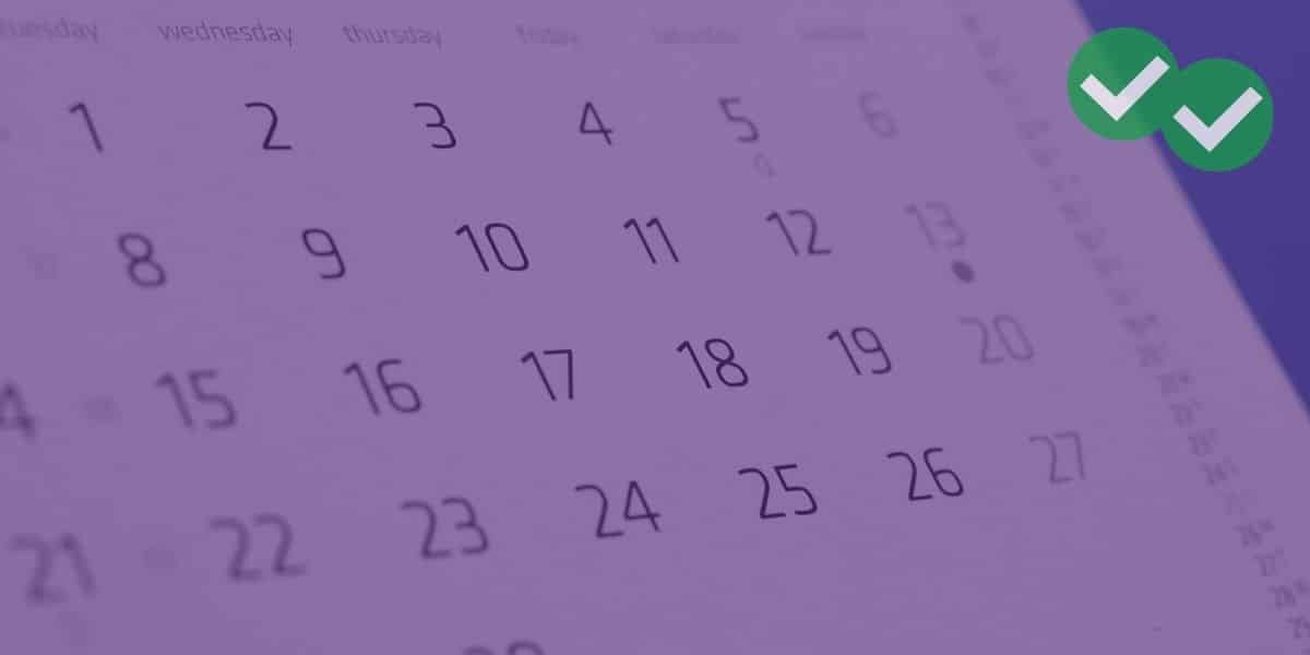 a close-up of a generic calendar -image by magoosh