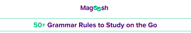 Magoosh 50+ English Grammar Rules to Study on the Go PDF preview