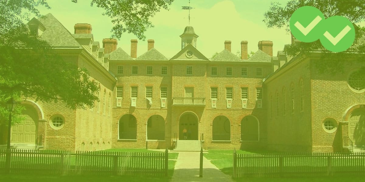 College entrance representing how to get into William and Mary- Image by Magoosh