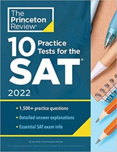 10 practice tests for the sat 2022 cover