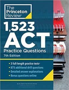 Princeton Review 1523 ACT Questions cover