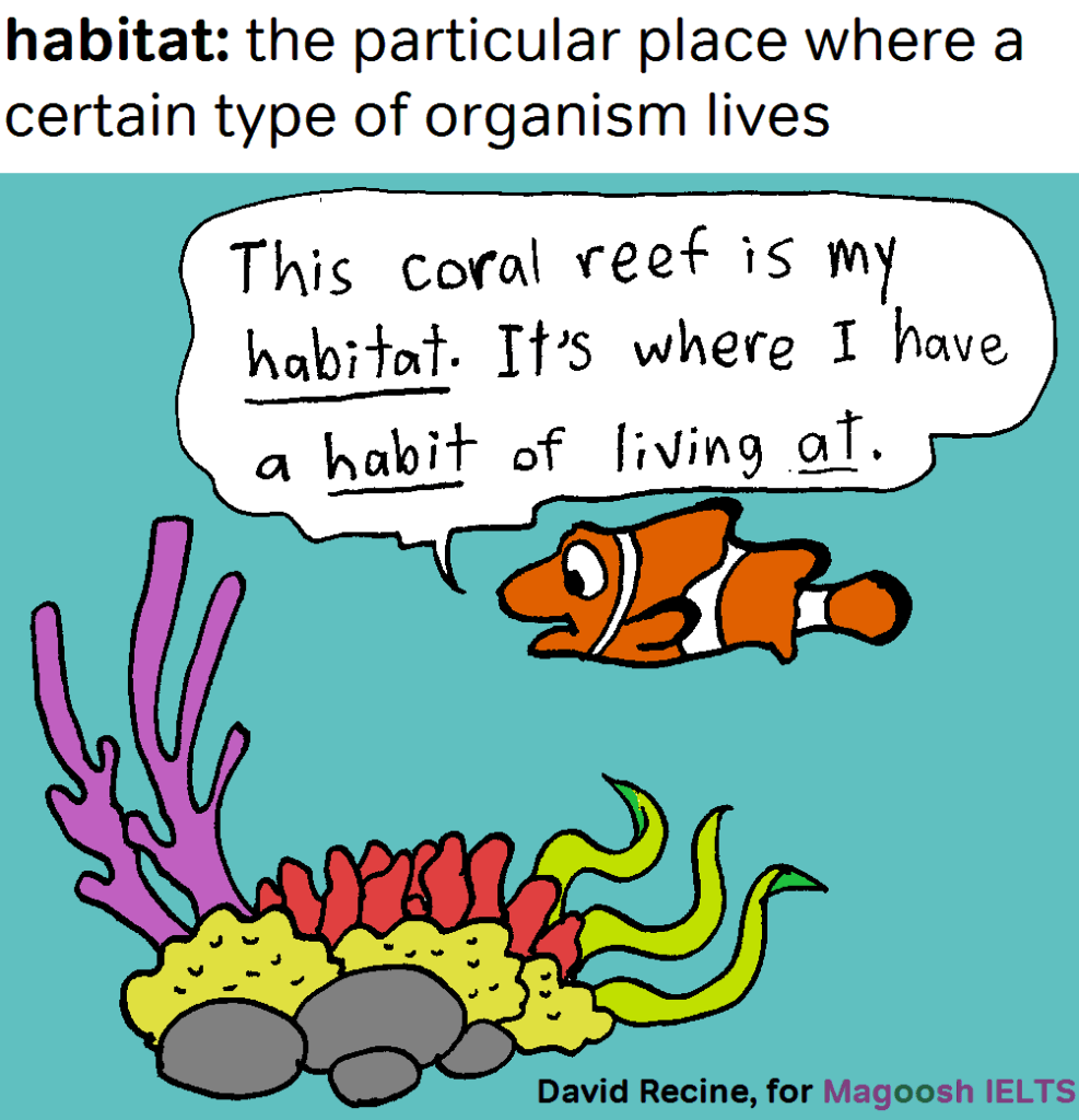 IELTS science vocabulary - habitat - magoosh