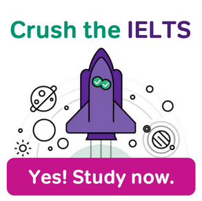 Crush the IELTS - study with Magoosh image.