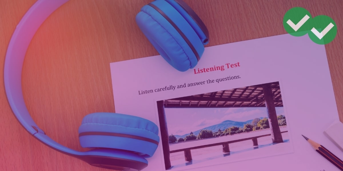Headphones over Listening test