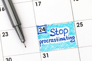 law school application process, stop procrastinating - magoosh