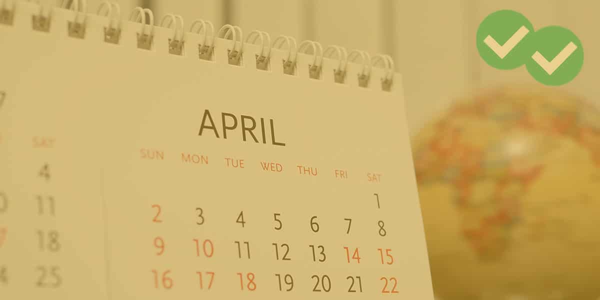 April calendar for planning April LSAT-flex - image by Magoosh