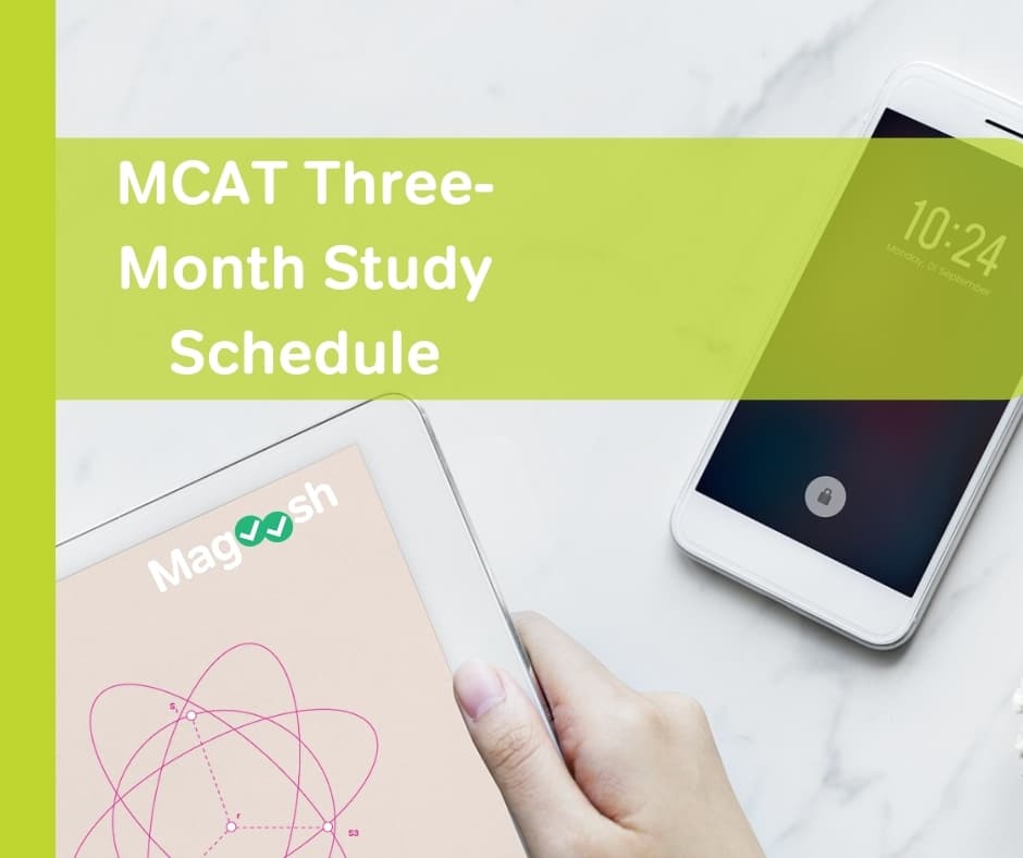 MCAT Three Month Study Schedule - Magoosh