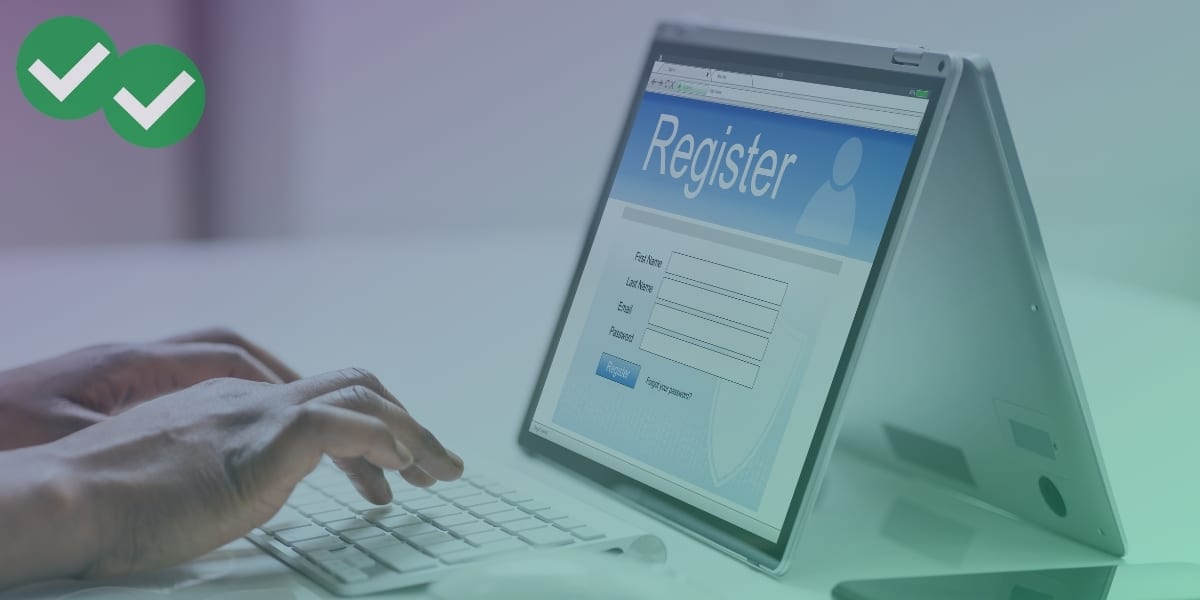 Online registration form representing MCAT registration
