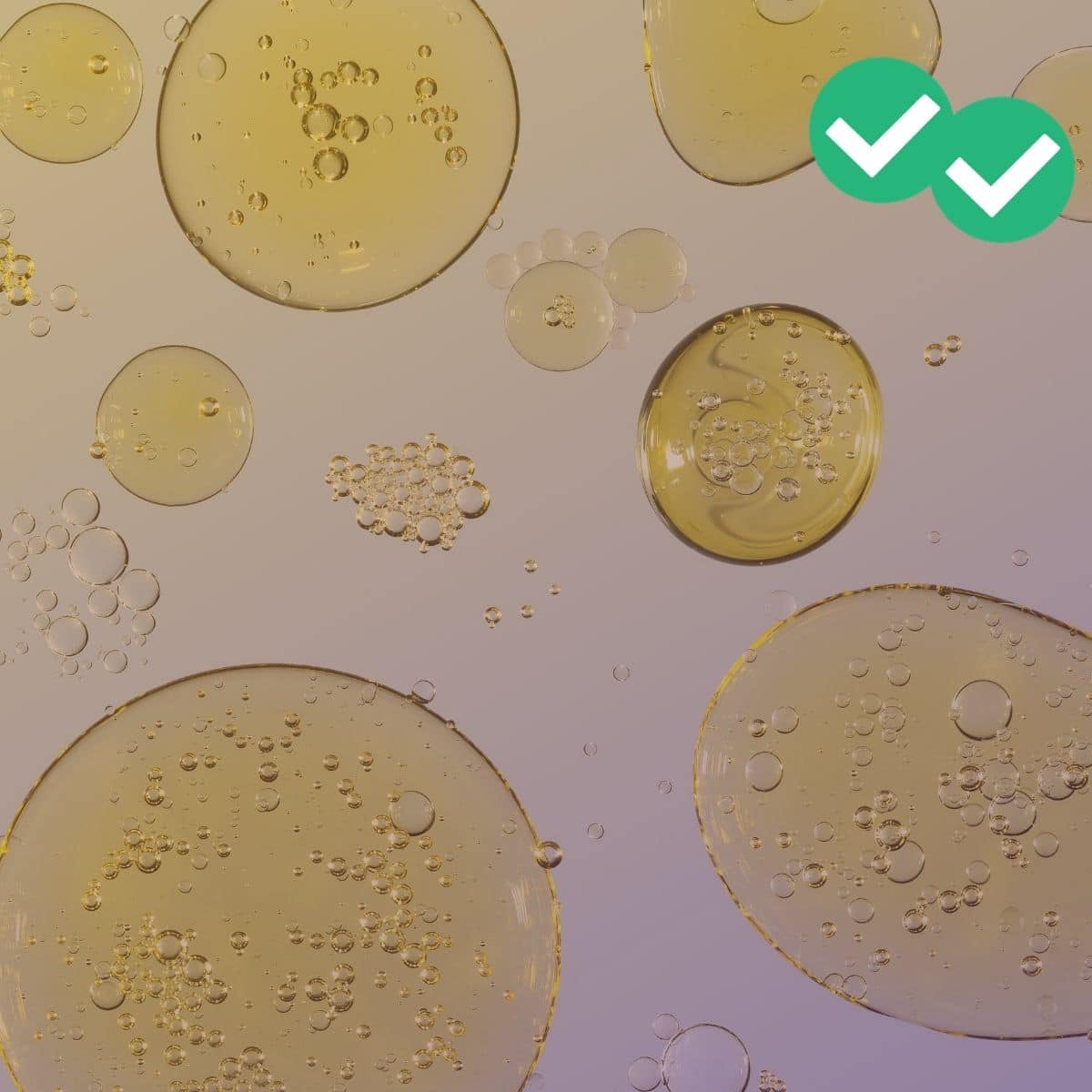 Oil bubbles representing MCAT lipids - image by Magoosh
