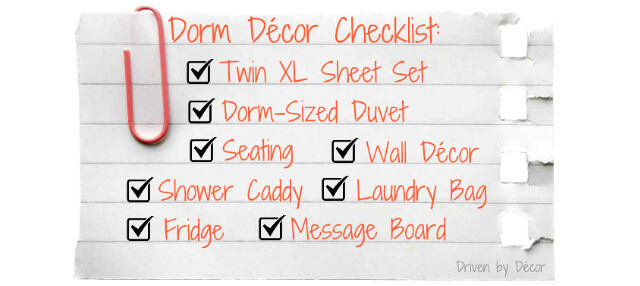 College Dorm Decor Decorating Checklist Smaller Cropped