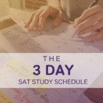 SAT Study Schedules