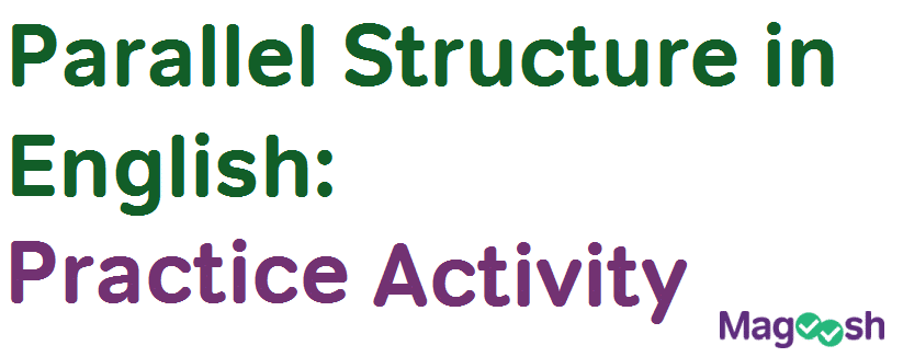 practice parallel structure in English