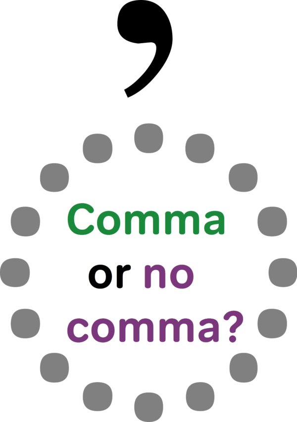 english punctuation comma optional